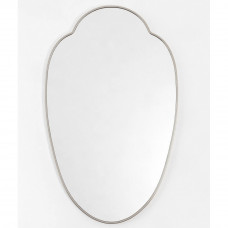 Зеркало фигурное в тонкой серебряной раме Milis Silver (Милис) Smal 55*89 см 